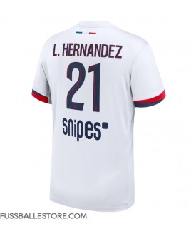 Günstige Paris Saint-Germain Lucas Hernandez #21 Auswärtstrikot 2025-26 Kurzarm